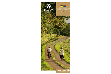 Carte vélo voies vertes Saône-et-Loire 2023 Version D/NL