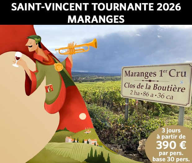 Offre groupes Saint-Vincent tournante 2026 dans les Maranges